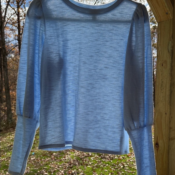 Anna Light Blue Crew Neck Sweater - Picture 2 of 5